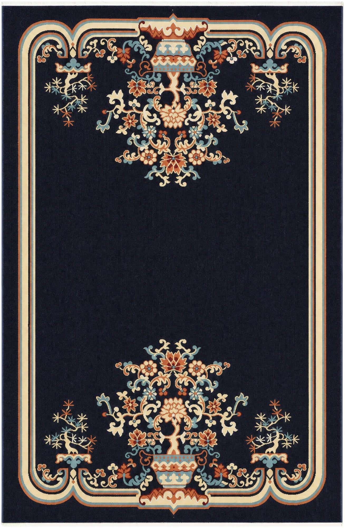 5' 3 x 8' Nain Design Rug