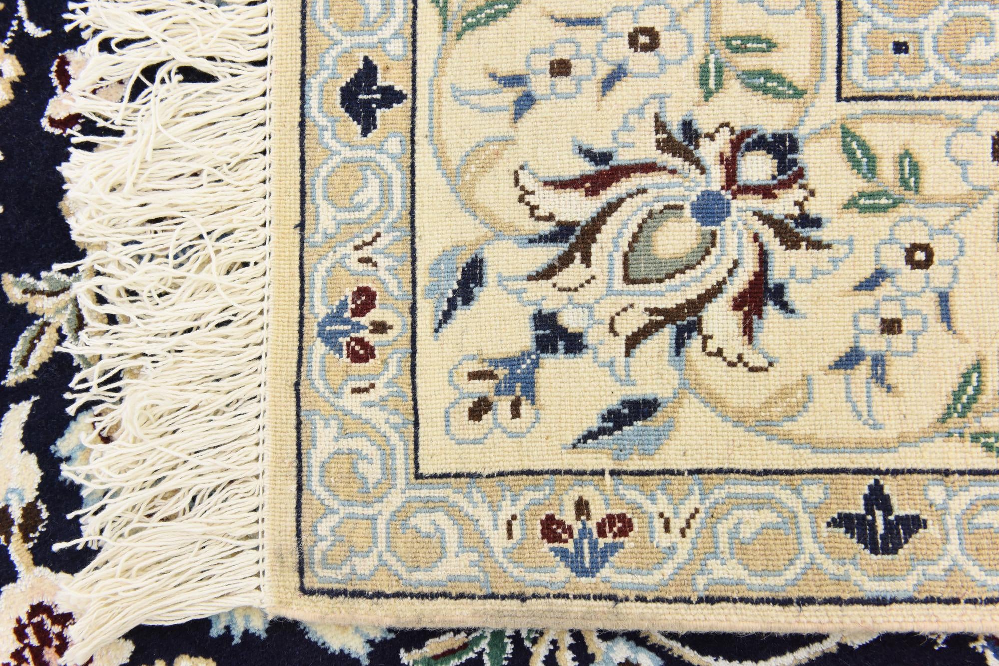 5' 2 x 8' 3 Hand Knotted Nain Persian Rug