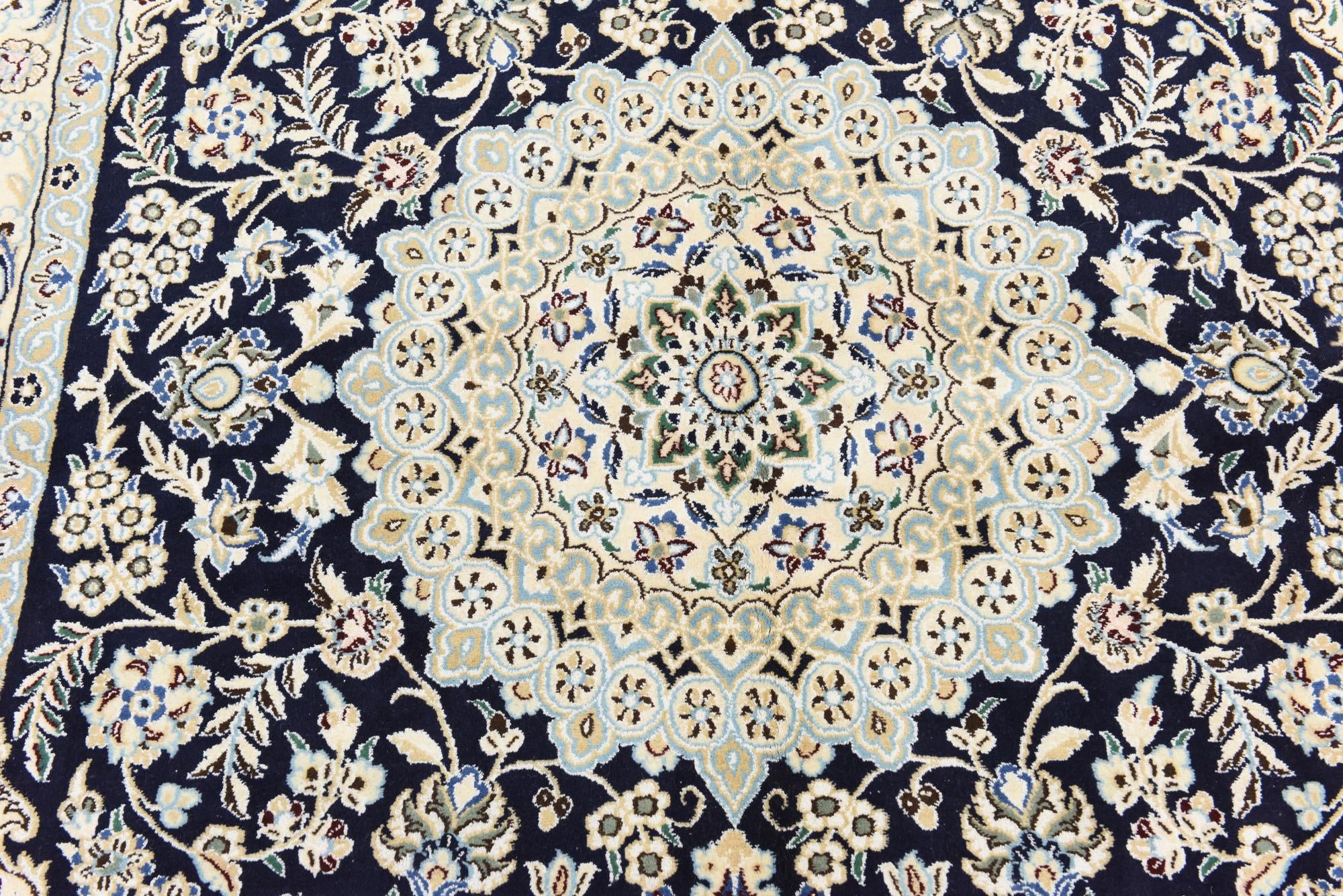 5' 2 x 8' 3 Hand Knotted Nain Persian Rug