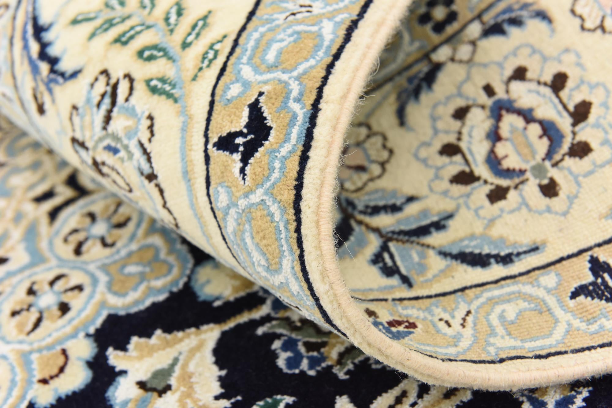 5' 2 x 8' 3 Hand Knotted Nain Persian Rug