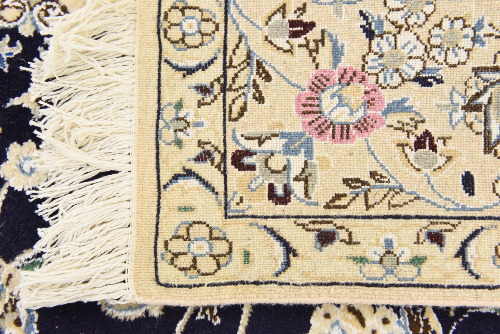 5' 1 x 8' 5 Hand Knotted Nain Persian Rug
