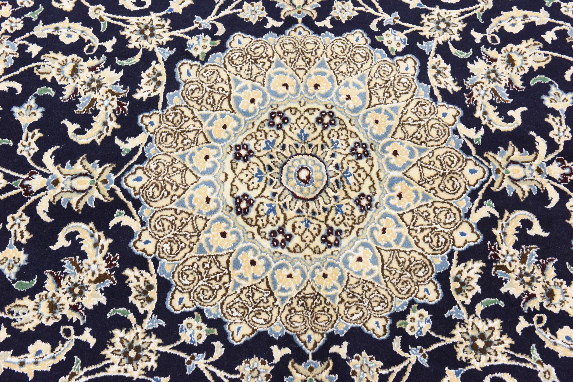 5' 1 x 8' 5 Hand Knotted Nain Persian Rug