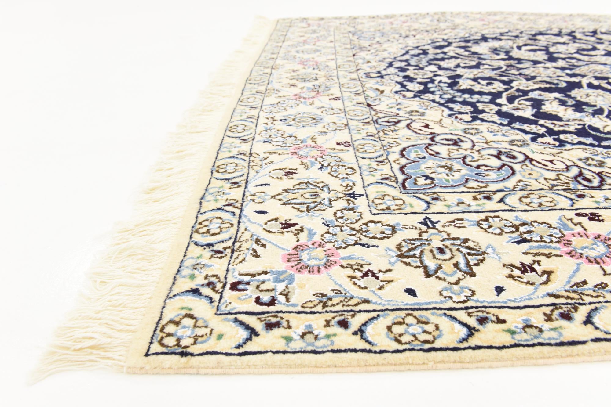 5' 1 x 8' 5 Hand Knotted Nain Persian Rug