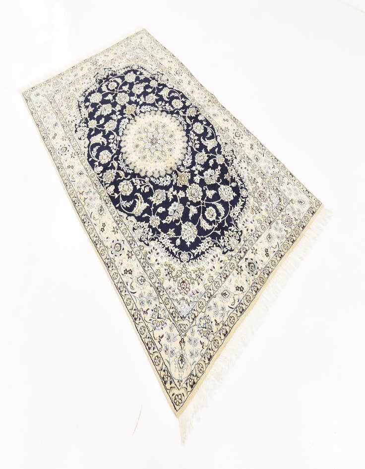 Detail image of 5' 2 x 8' 3  Hand Knotted Nain Persian Rug