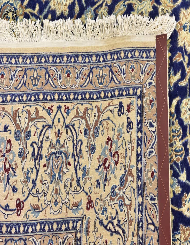 Detail image of 6' 8 x 11' 5  Hand Knotted Nain Persian Rug