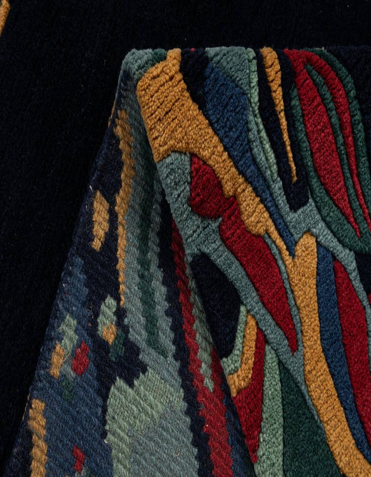 Detail image of 4' 11 x 6' 9  Hand Knotted Nepal Wool Rug