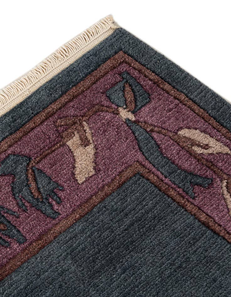 Detail image of 2' 7 x 4' 9  Hand Knotted Nepal Wool Rug