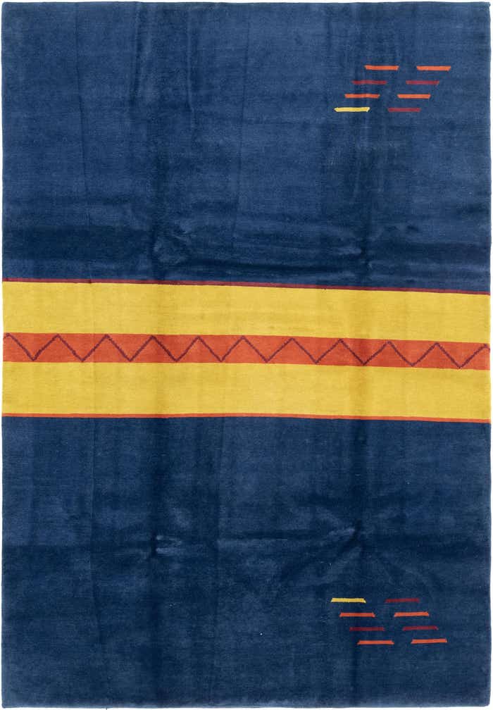 6' 8 x 9' 10 Hand Knotted Nepal Wool Rug