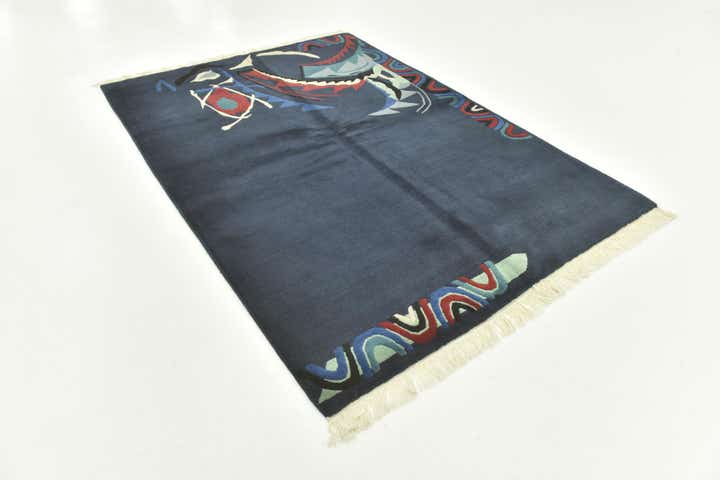 5' 7 x 7' 10 Hand Knotted Nepal Wool Rug