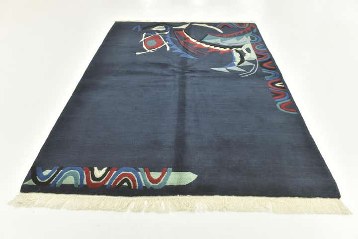 5' 7 x 7' 10 Hand Knotted Nepal Wool Rug