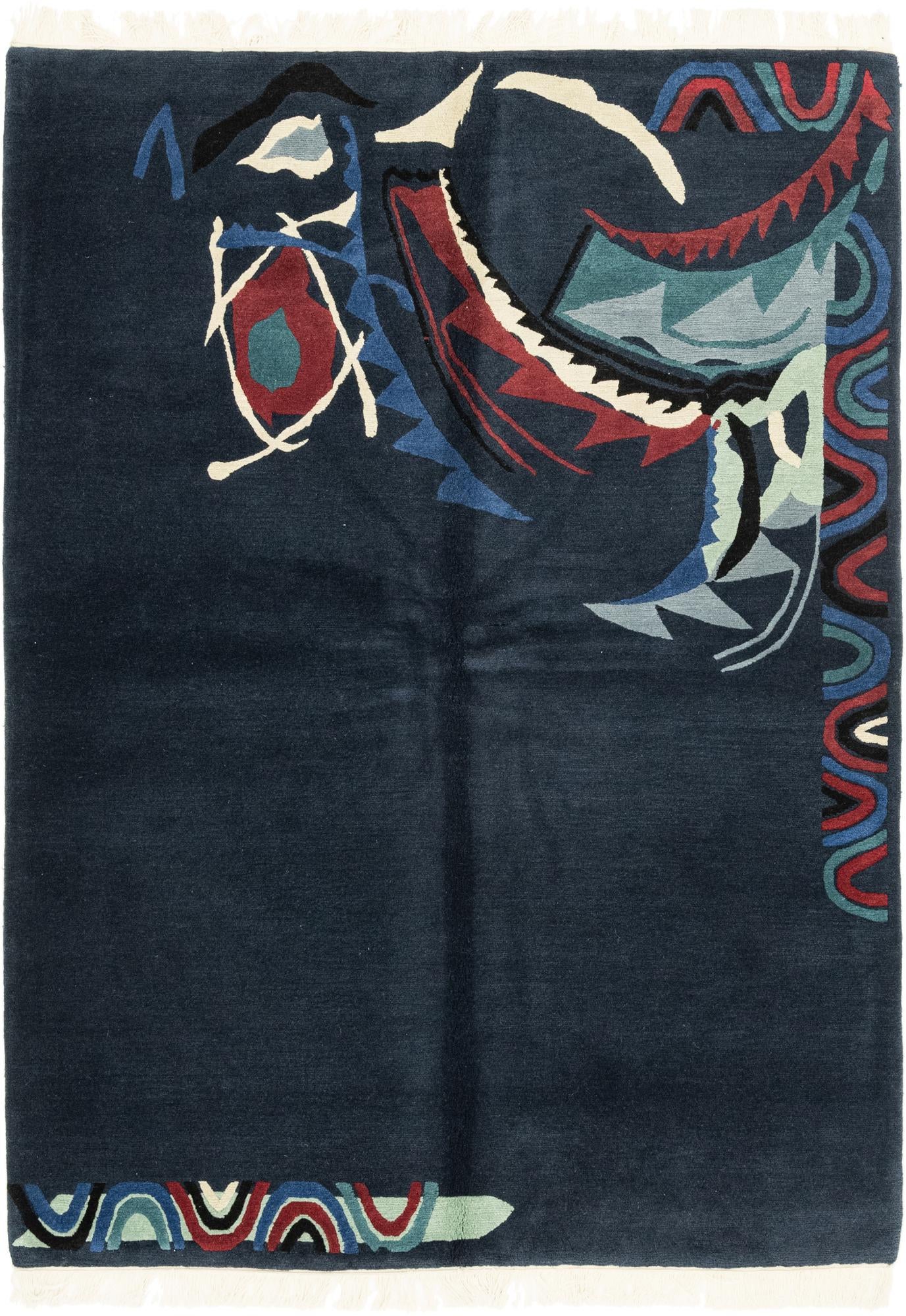 5' 7 x 7' 10 Hand Knotted Nepal Wool Rug