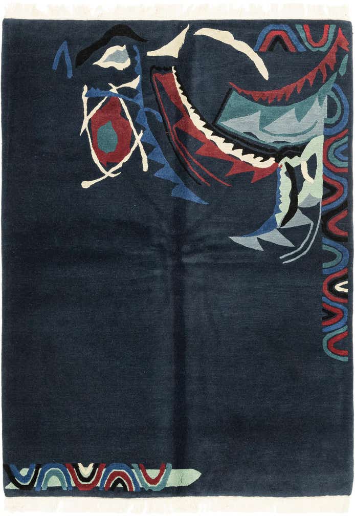 5' 7 x 7' 10 Hand Knotted Nepal Wool Rug