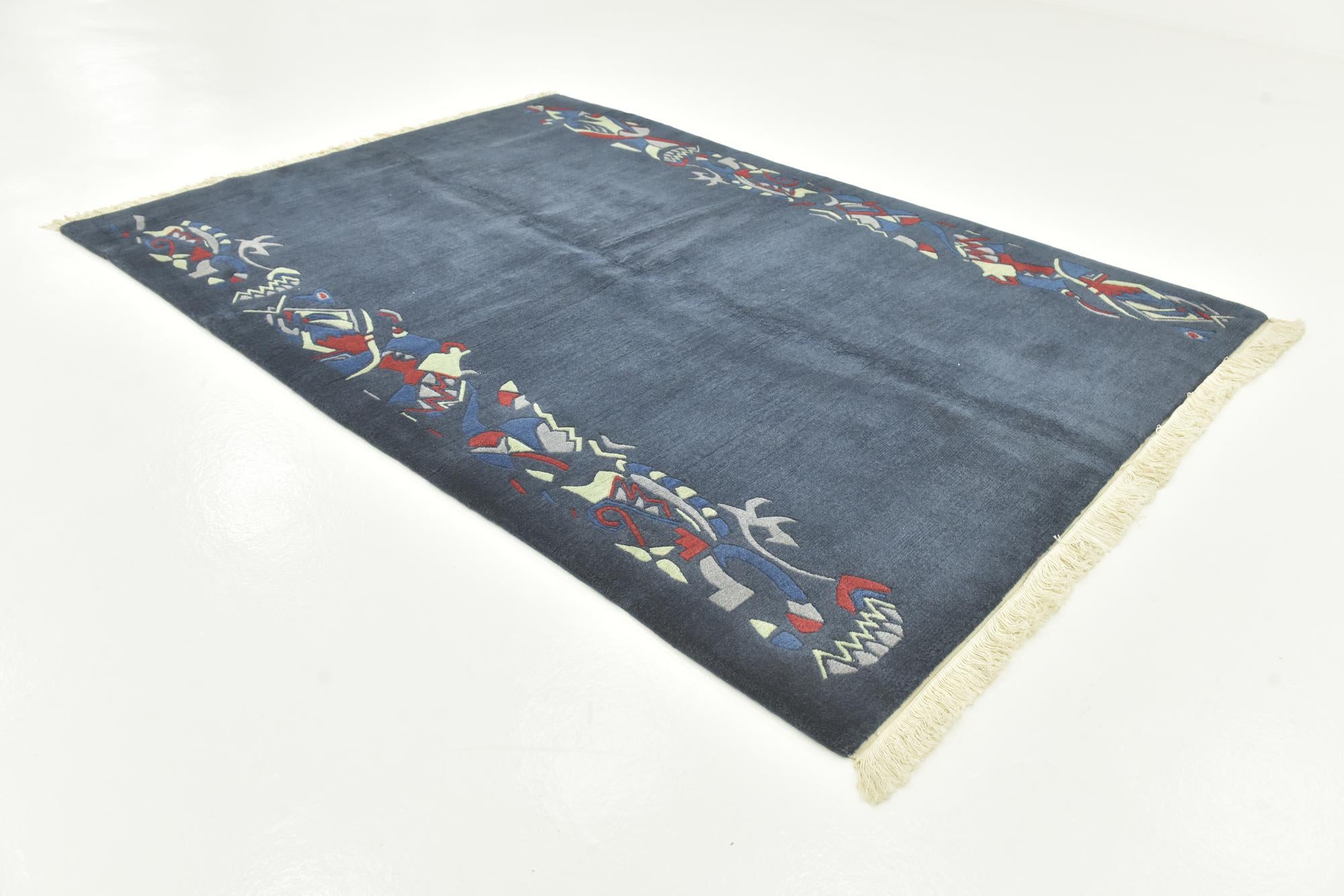 5' 7 x 8' Hand Knotted Nepal Wool Rug