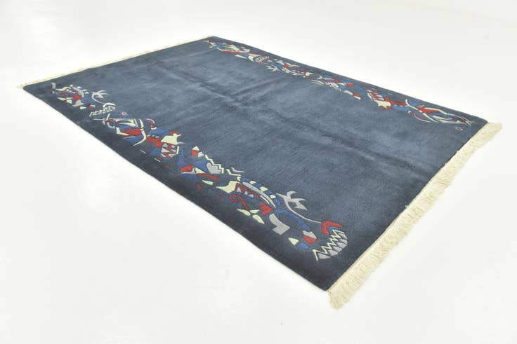Detail image of 5' 7 x 8' Hand Knotted Nepal Wool Rug