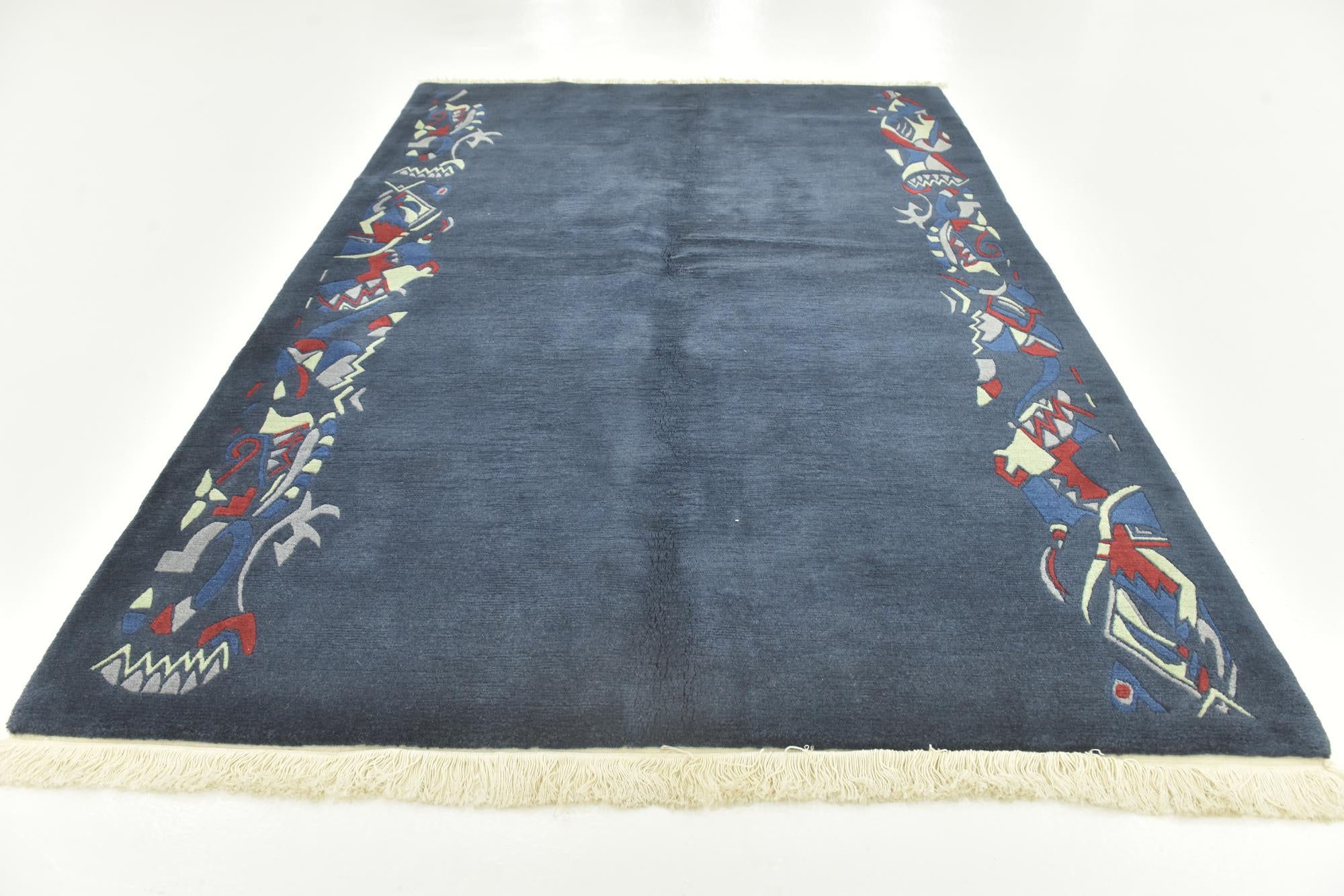 5' 7 x 8' Hand Knotted Nepal Wool Rug