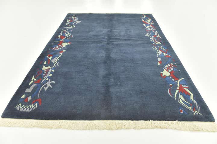 5' 7 x 8' Hand Knotted Nepal Wool Rug