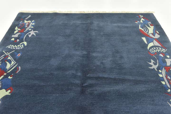 5' 7 x 8' Hand Knotted Nepal Wool Rug