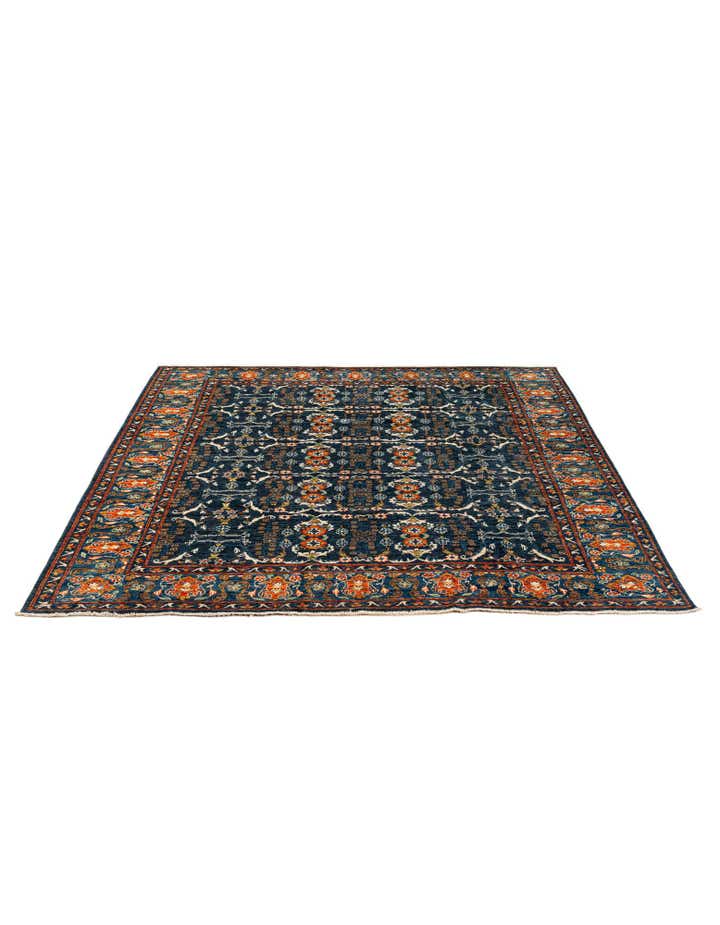 8' 9 x 9' 9 Hand Knotted Oushak Wool Rug