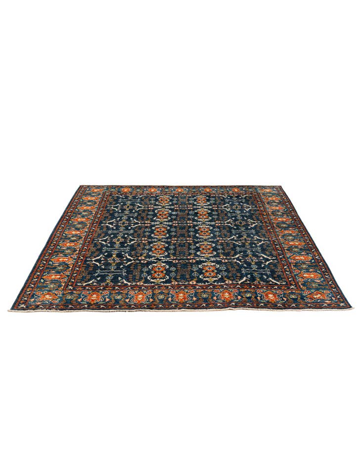 Detail image of 8' 9 x 9' 9 Hand Knotted Oushak Wool Rug