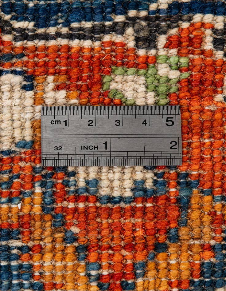 Detail image of 8' 9 x 9' 9  Hand Knotted Oushak Wool Rug