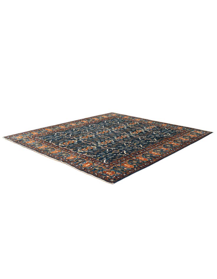 Detail image of 8' 9 x 9' 9 Hand Knotted Oushak Wool Rug