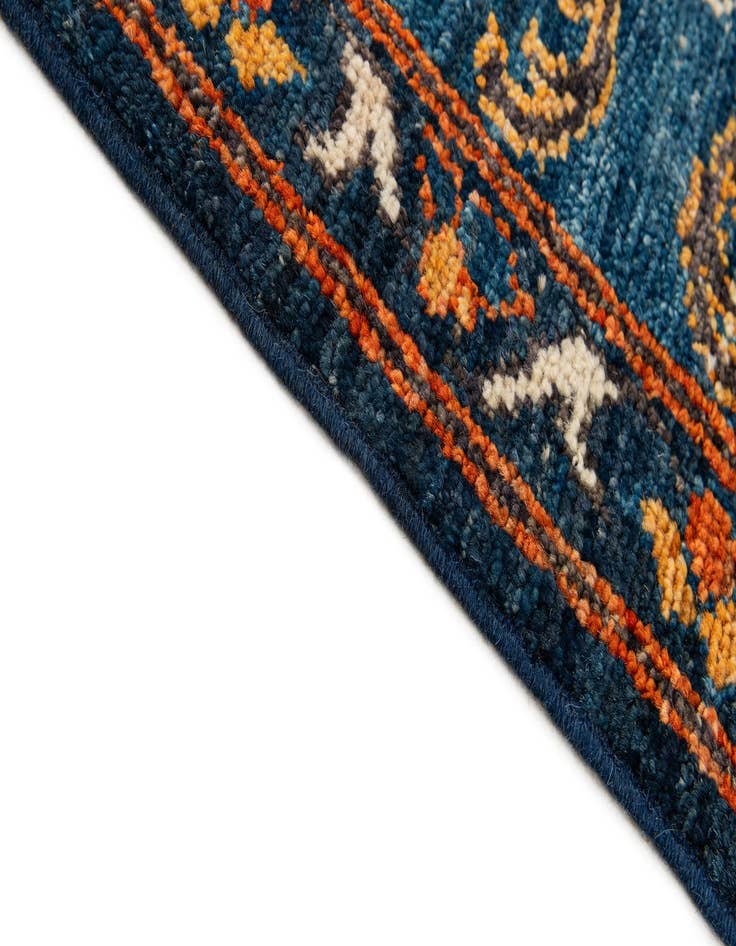 Detail image of 8' 9 x 9' 9  Hand Knotted Oushak Wool Rug