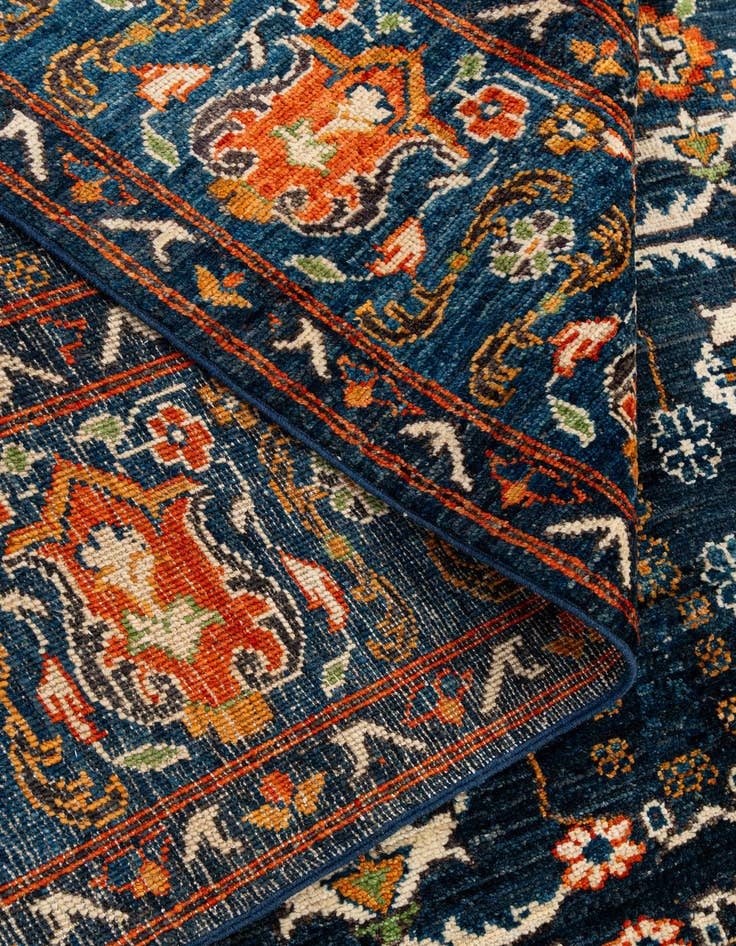 Detail image of 8' 9 x 9' 9  Hand Knotted Oushak Wool Rug