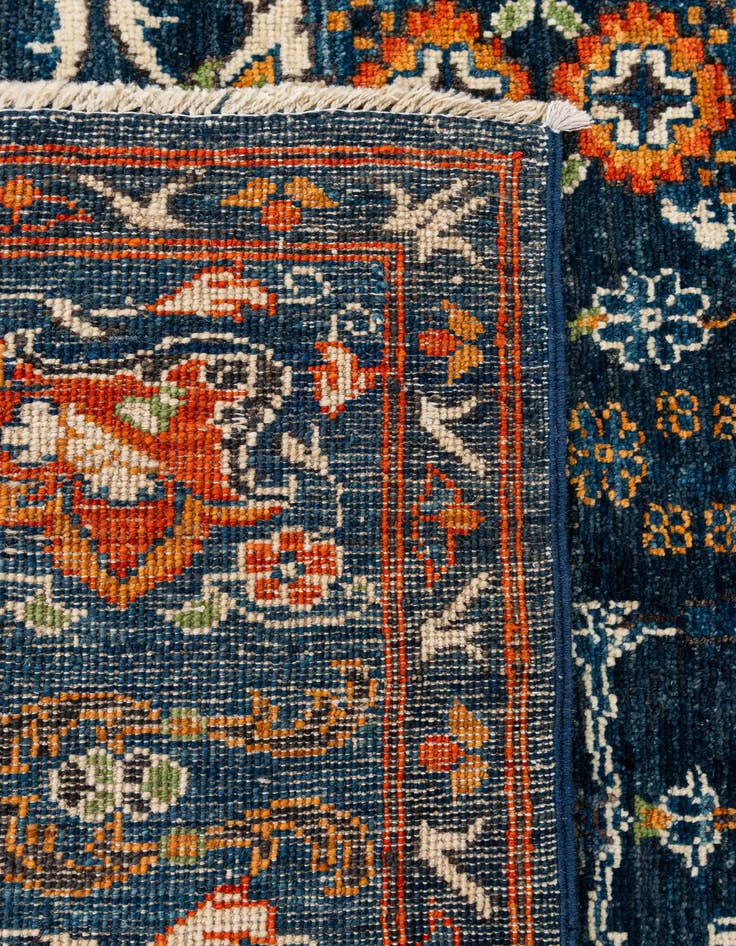 Detail image of 8' 9 x 9' 9  Hand Knotted Oushak Wool Rug