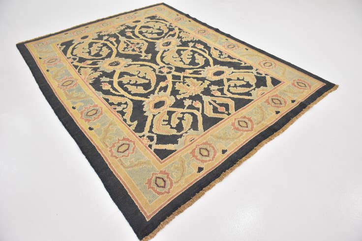Detailansicht von 205cm x 270cm Handgeknüpft Oushak Wolle Teppich