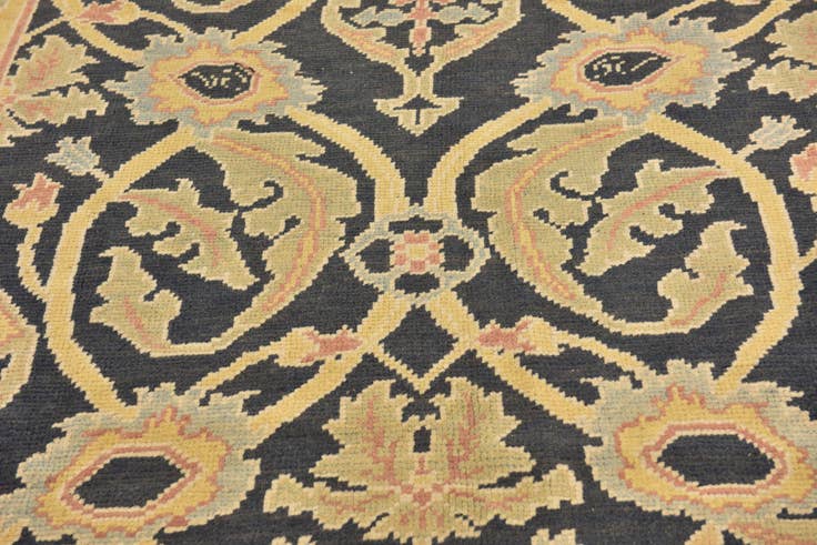 Detailansicht von 205cm x 270cm Handgeknüpft Oushak Wolle Teppich