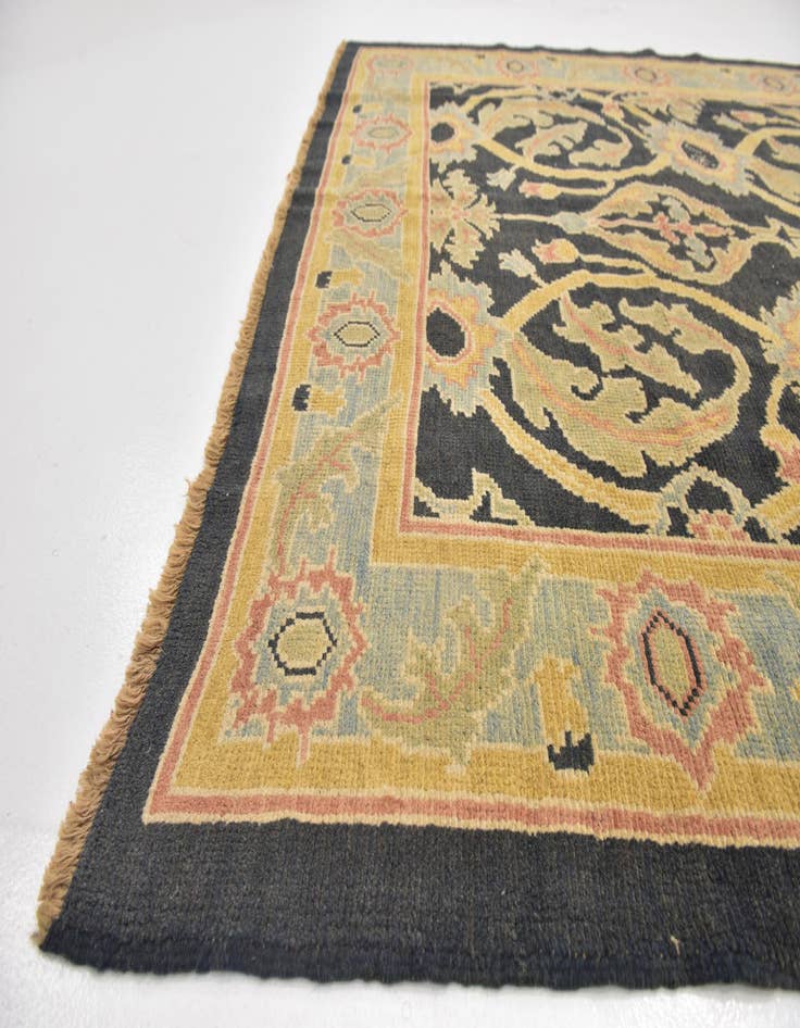 Detail image of 6' 9 x 8' 10  Hand Knotted Oushak Wool Rug