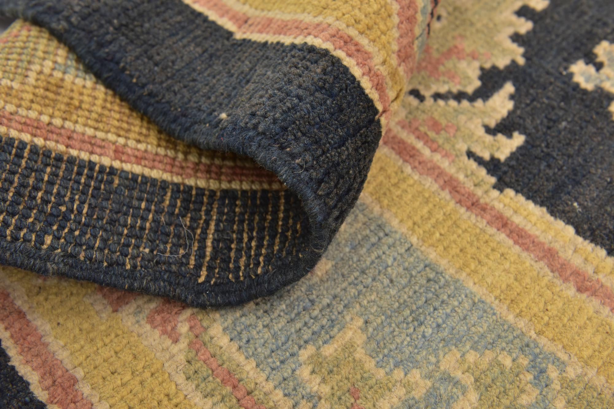 6' 9 x 8' 10 Hand Knotted Oushak Wool Rug
