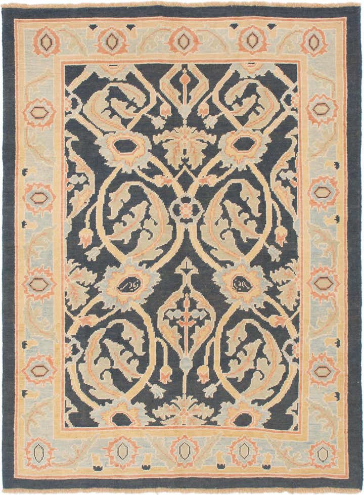 205cm x 270cm Handgeknüpft Oushak Wolle Teppich