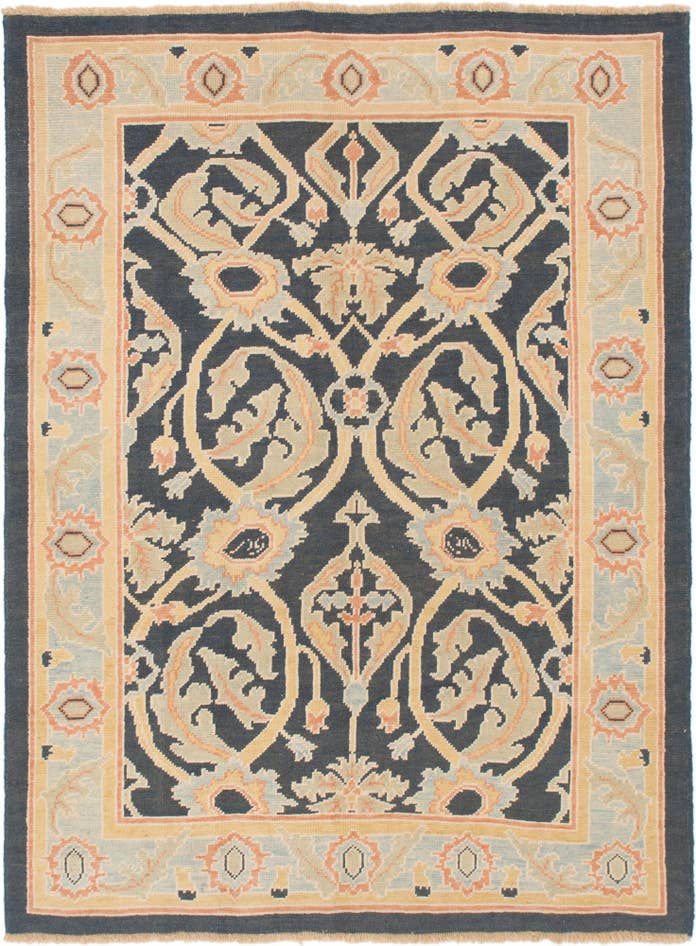 Detailansicht von 205cm x 270cm Handgeknüpft Oushak Wolle Teppich