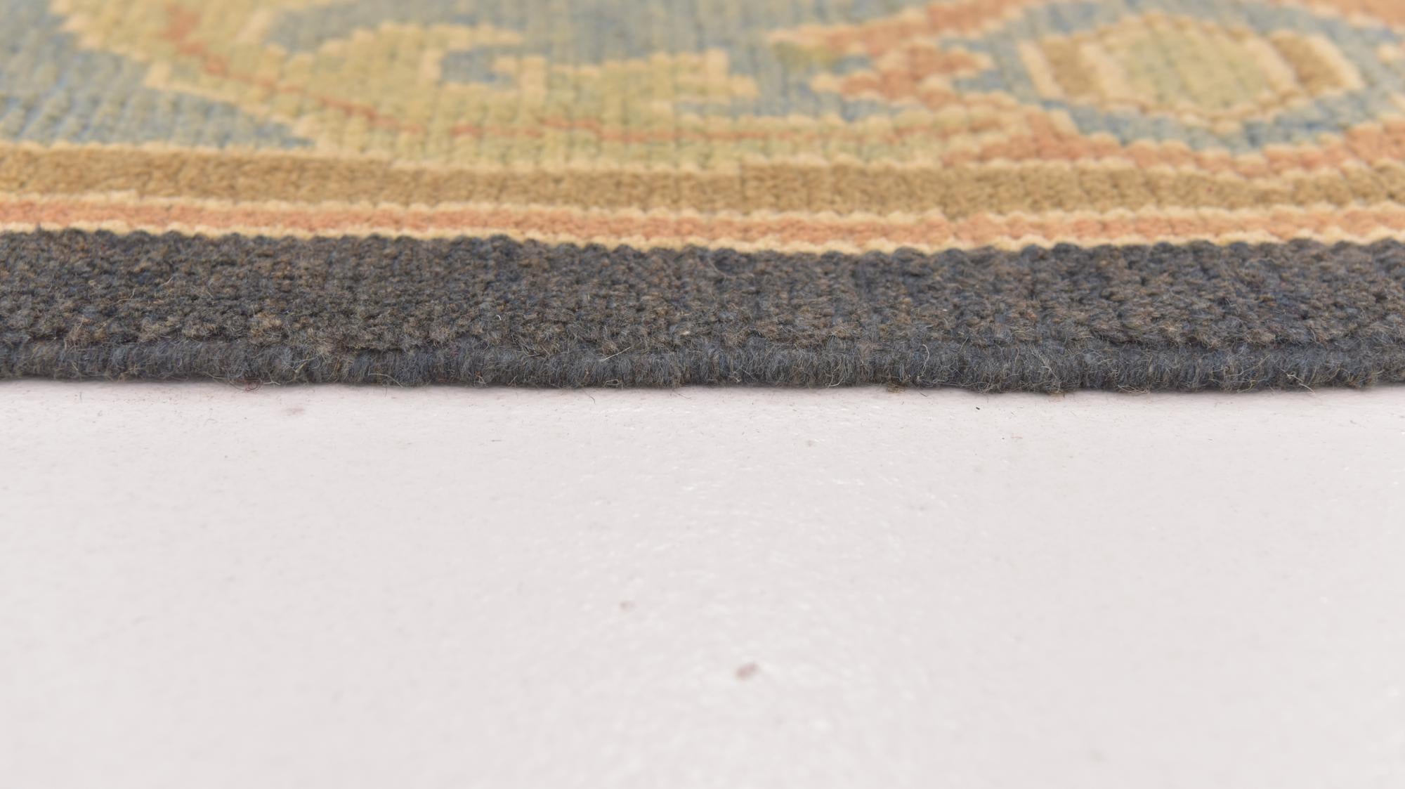 6' 10 x 8' 4 Hand Knotted Oushak Wool Rug