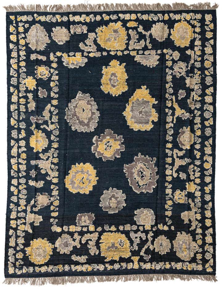 8' x 10' 2 Hand Knotted Oushak Wool Rug