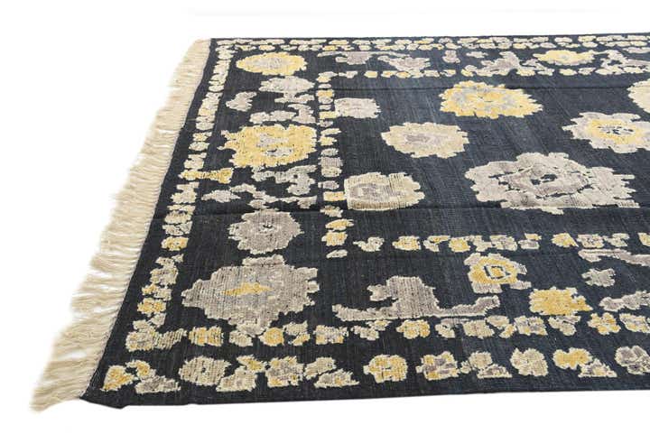 9' x 12' 3 Hand Knotted Oushak Wool Rug