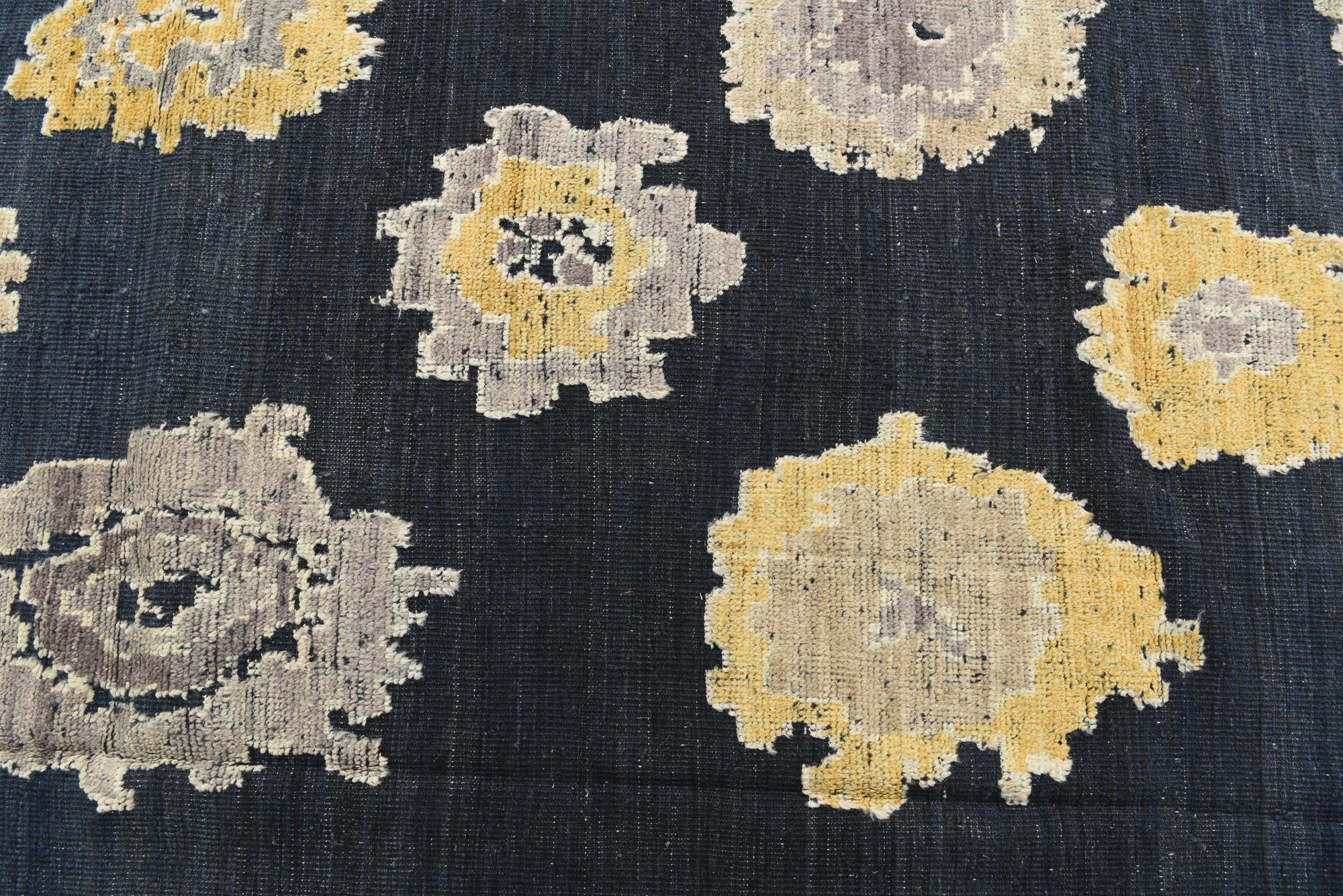 9' x 12' 3 Hand Knotted Oushak Wool Rug