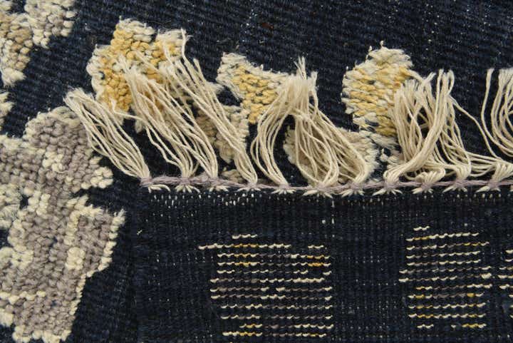 9' x 12' 3 Hand Knotted Oushak Wool Rug