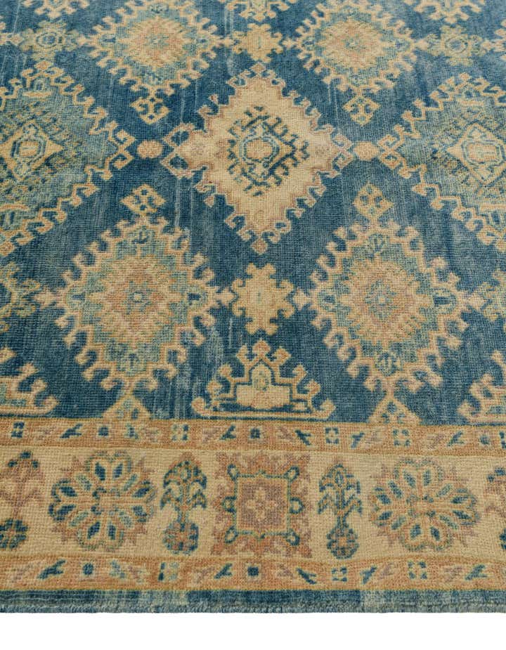4' 1 x 5' 11 Hand Knotted Oushak Wool Rug