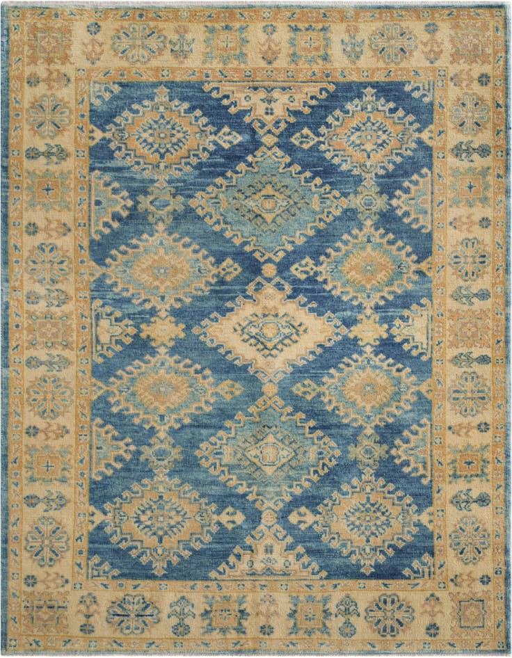 Detail image of 4' 1 x 5' 11 Hand Knotted Oushak Wool Rug