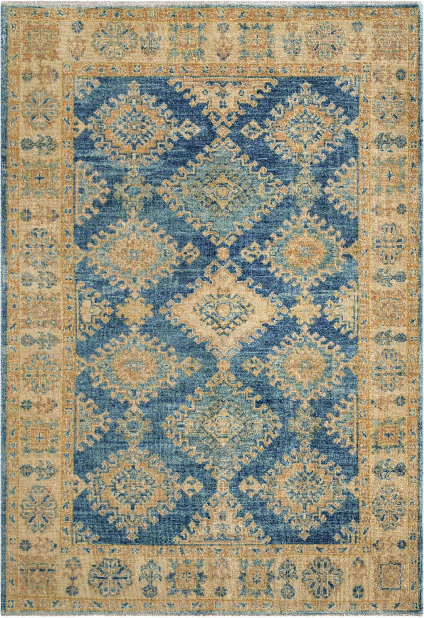4' 1 x 5' 11 Hand Knotted Oushak Wool Rug