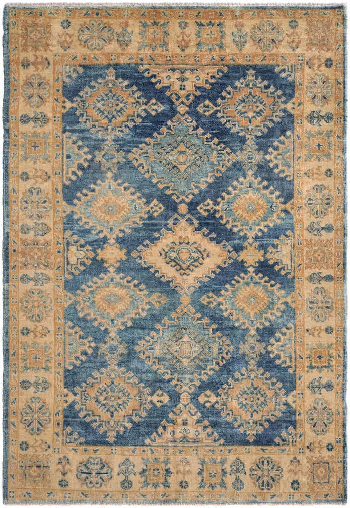 4' 1 x 5' 11 Hand Knotted Oushak Wool Rug