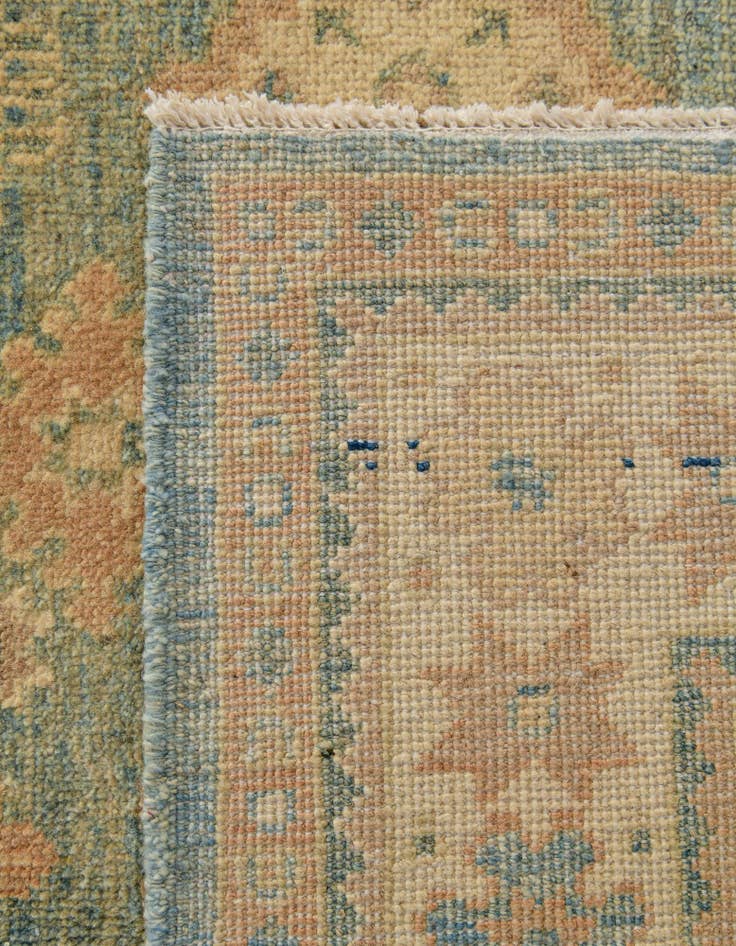 Detail image of 3' 11 x 6' 2 Hand Knotted Oushak Wool Rug