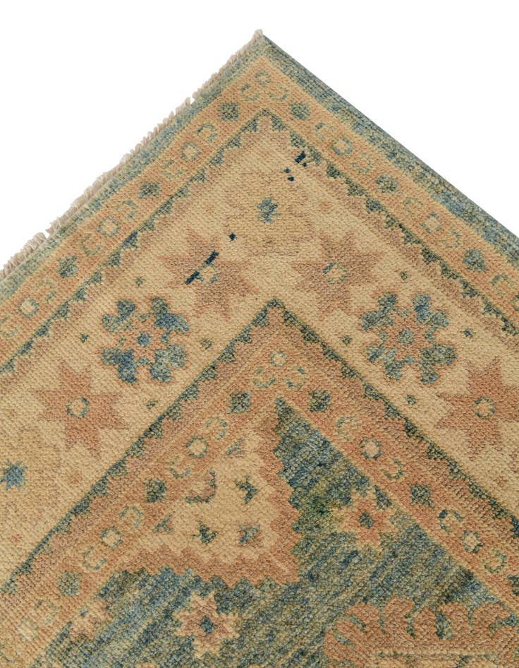 Detail image of 3' 11 x 6' 2 Hand Knotted Oushak Wool Rug