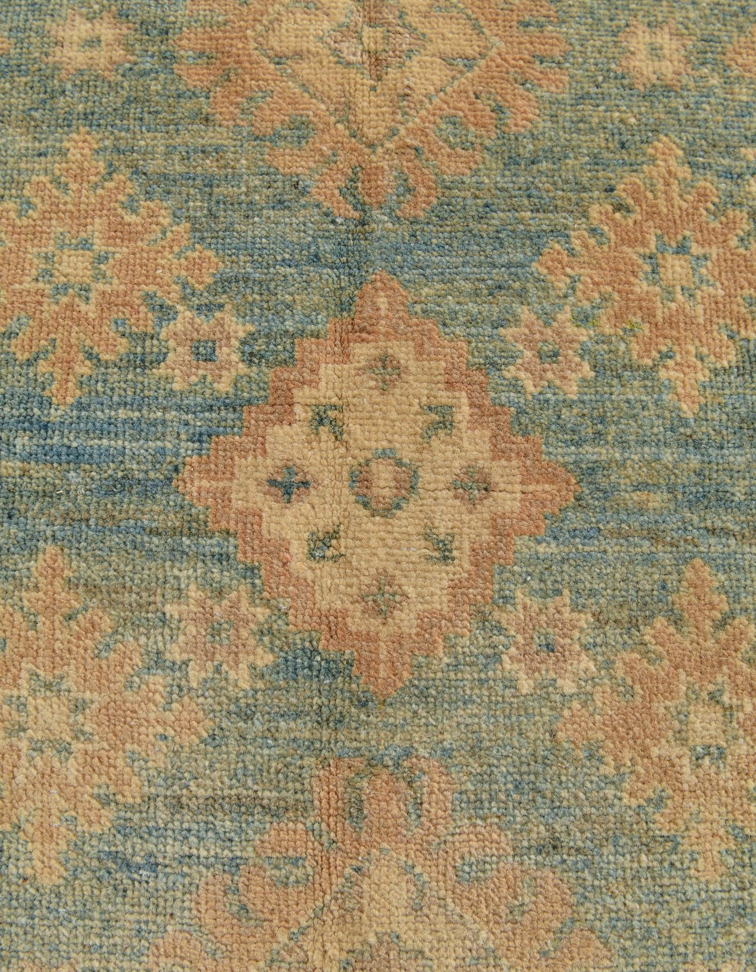 3' 11 x 6' 2 Hand Knotted Oushak Wool Rug