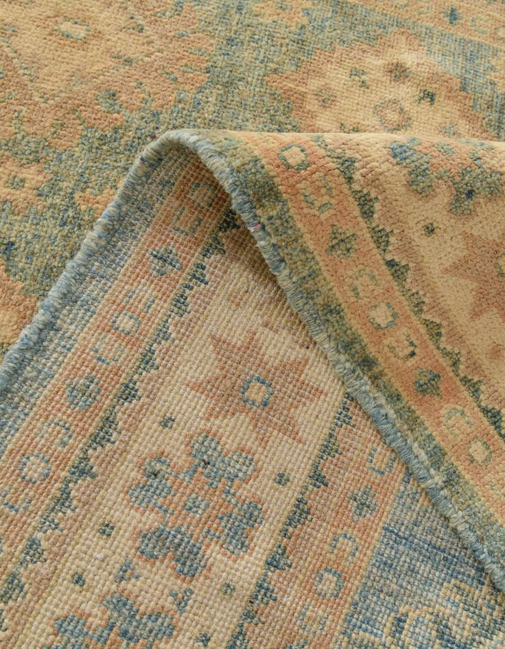 Detail image of 3' 11 x 6' 2 Hand Knotted Oushak Wool Rug