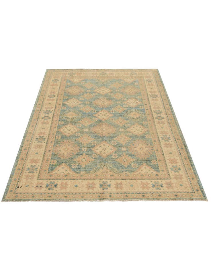 Detail image of 3' 11 x 6' 2 Hand Knotted Oushak Wool Rug