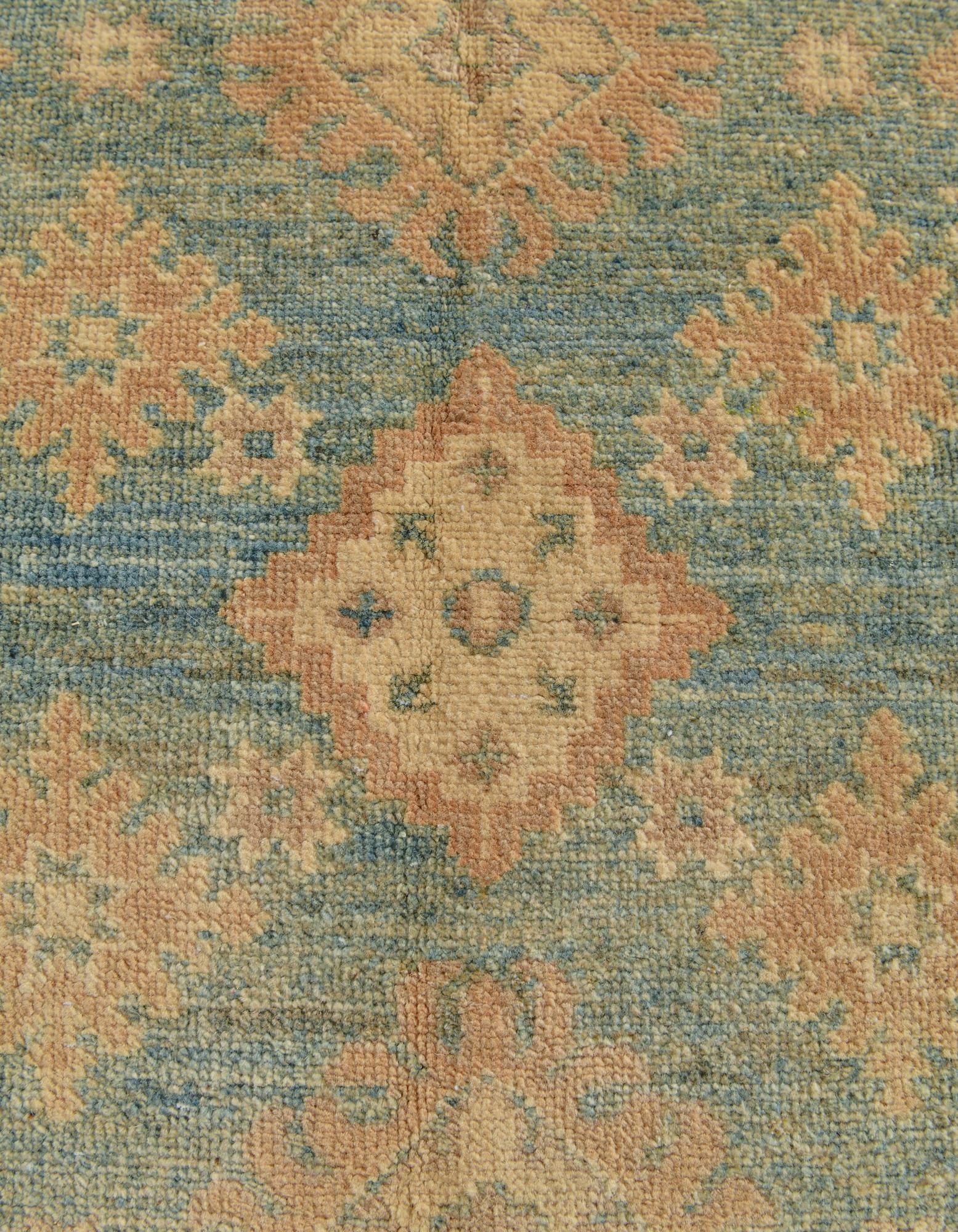 3' 11 x 6' 2 Hand Knotted Oushak Wool Rug