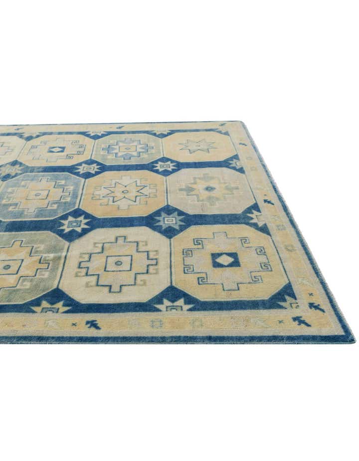 8' 4 x 9' 10 Hand Knotted Oushak Wool Rug
